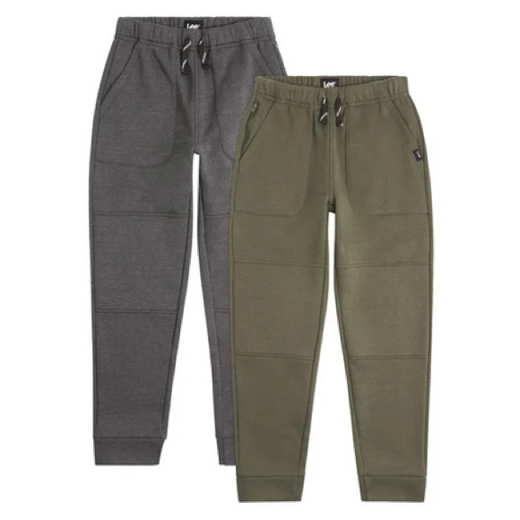 Lee Gray and Green Youth Joggers with Elastic Waistbands NWOT Size L (14/16) - Picture 1 of 4